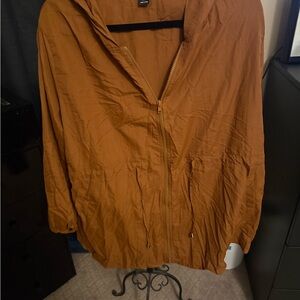 Women's Brown Hooded Jacket